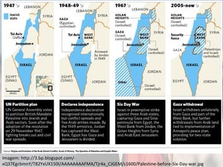 Imagem: http://3.bp.blogspot.com/- 
xQ37EgcbmnY/T82YxUX150I/AAAAAAAAFMA/Tjr4a_CJGEM/s1600/Palestine-before-Six-Day-war.jpg 
 