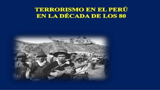 Terrorismo y subversion en el Peru y America Latina.