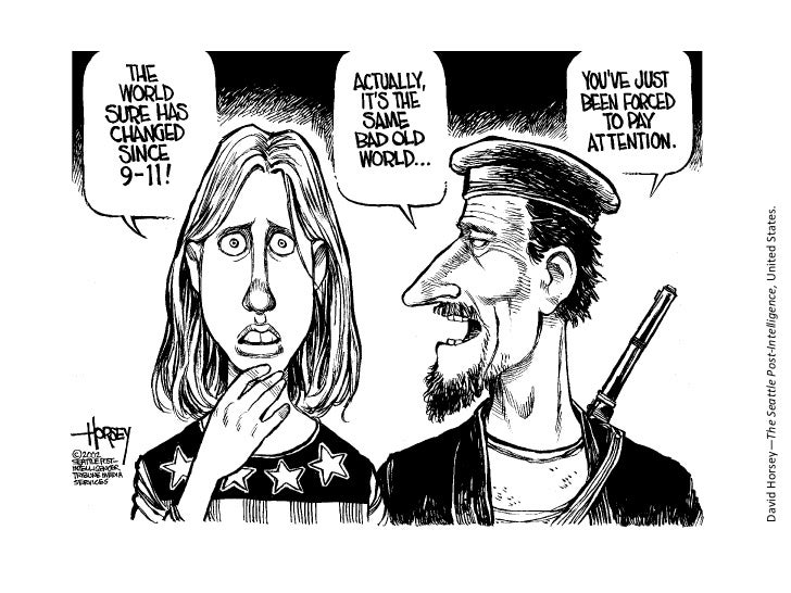 Image result for terrorist used by others cartoon