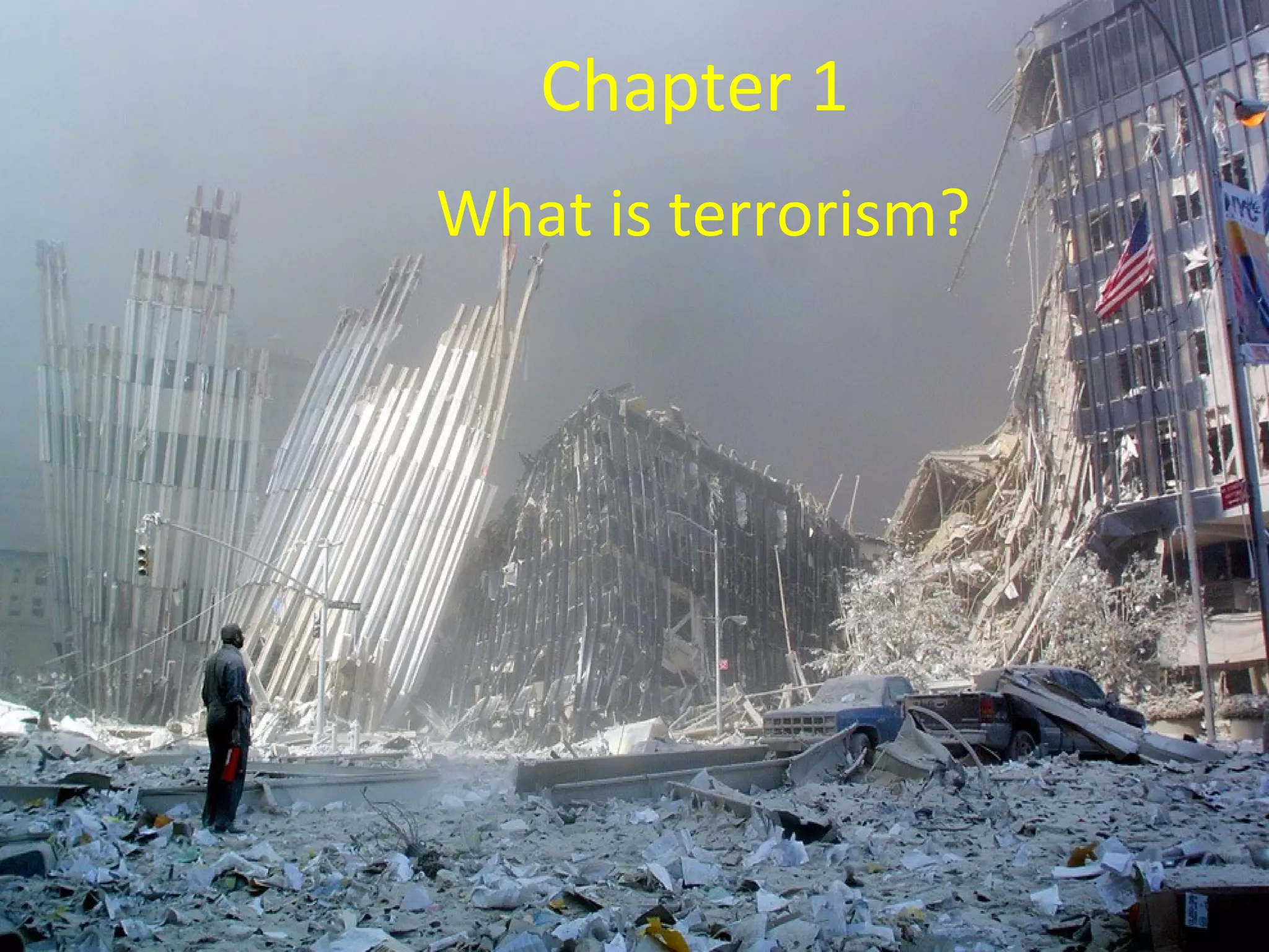 Chapter 1
What is terrorism?
 