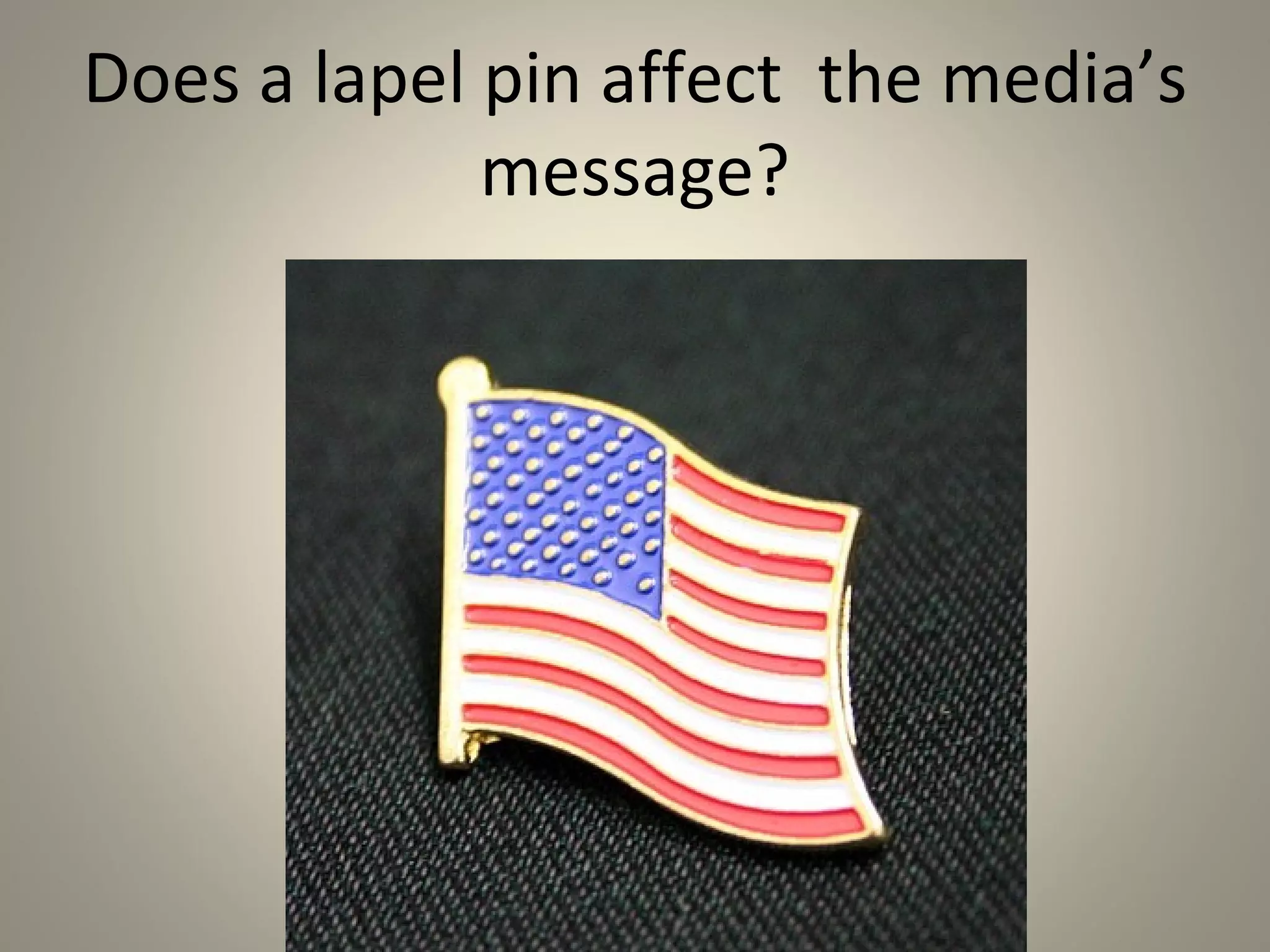 Patriotic
     Journalism
Dangerous if it does not
   – provide the public with
     objective and detached
     information people need
     to make sound decisions
   – include diverse sources
     with different viewpoints


Can journalists be loyal to their country while provoking
spirited debate that might lead to dissension?
 