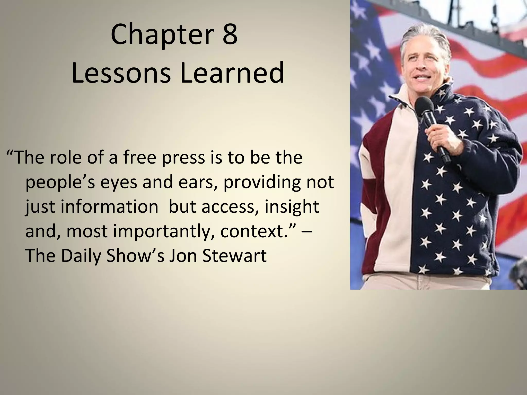 Does a lapel pin affect the media’s
             message?
 