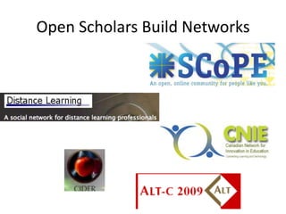 Open Scholars support emerging Open Learning alternatives<br />