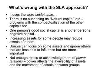 Livelihoods approaches and climate change | PPT