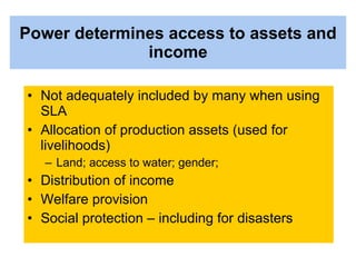 Livelihoods approaches and climate change | PPT