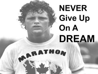 NEVER
Give Up
On A
DREAM
 