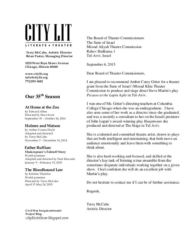 director recommendation letter