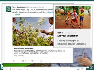 CIFOR/FTA and the CBD