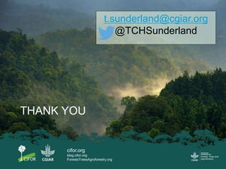 CIFOR/FTA and the CBD