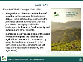 CIFOR/FTA and the CBD