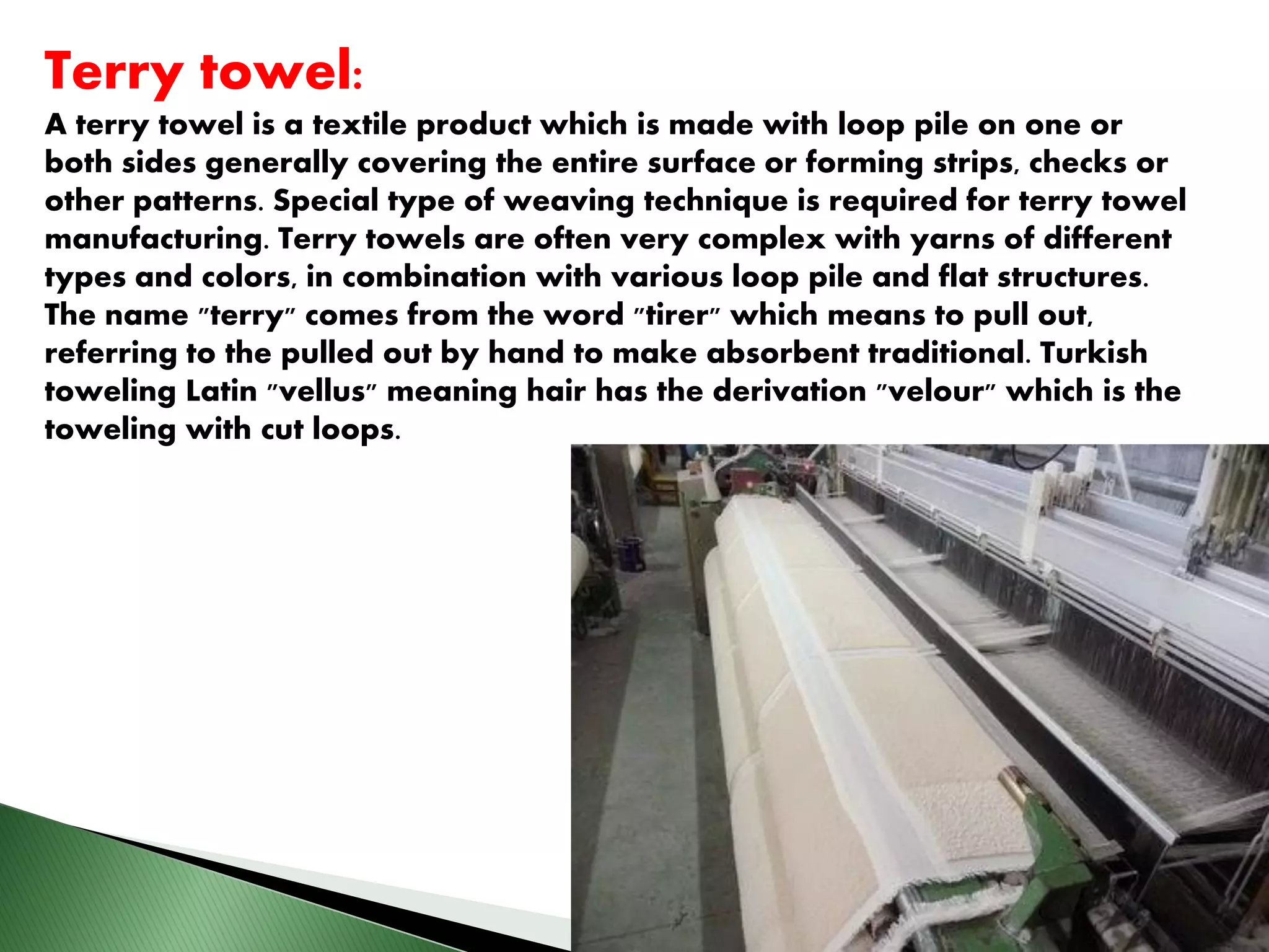 Terry Towel Production | PDF