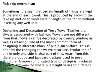 Terry Towel Production