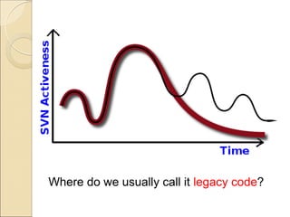Where do we usually call it legacy code?
 