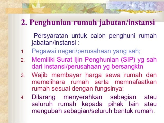 surat yg nikah sah penghunian perumahan Tertib