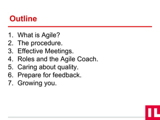 Agile practices for management