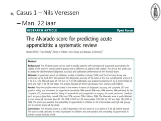  Casus 1 – Nils Veressen
– Man, 22 jaar
 