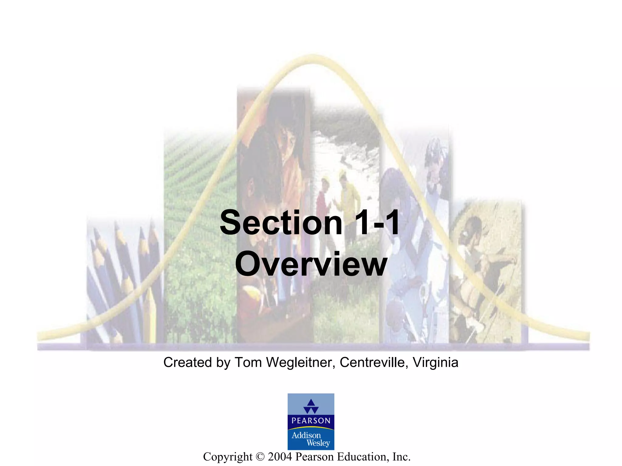 Created by Tom Wegleitner, Centreville, Virginia Section 1-1 Overview 