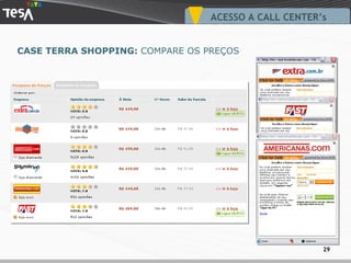 CASE TERRA SHOPPING:  COMPARE OS PREÇOS ACESSO A CALL CENTER’s 