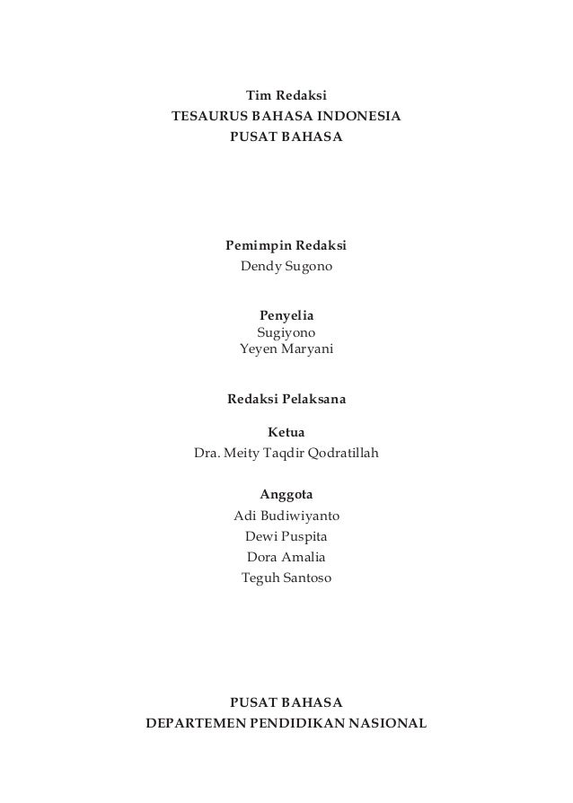 Tesaurus indonesia
