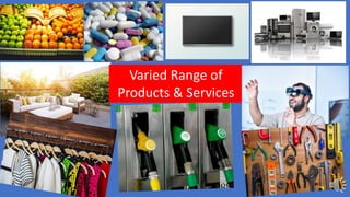 Varied Range of
Products & Services
 
