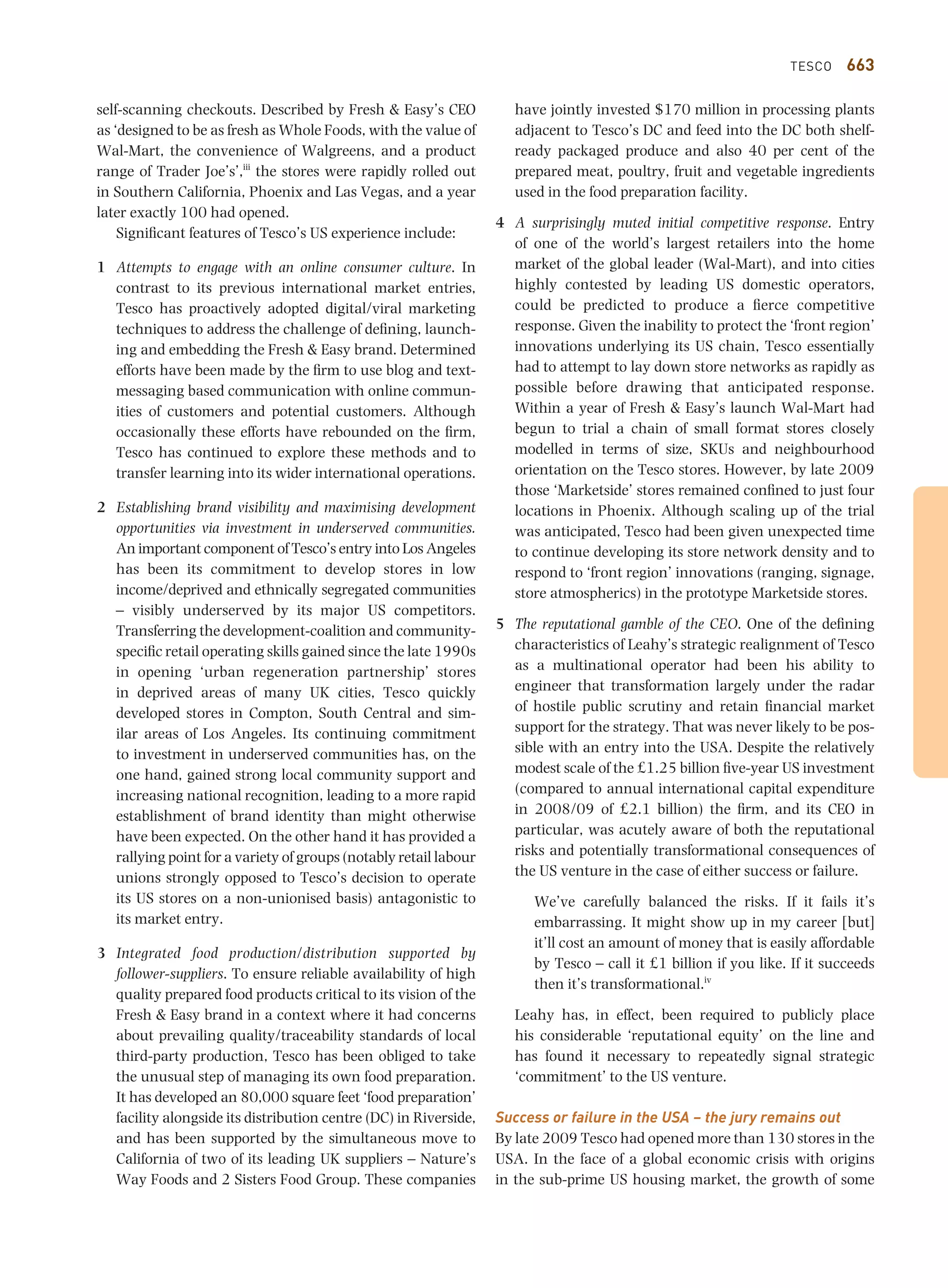 Tesco case study session 7 | PDF