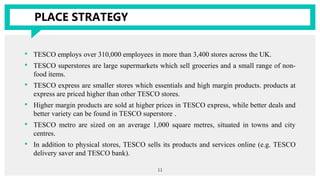 Tesco Case Study- Presentation- Marketing Management- MBA | PPTX