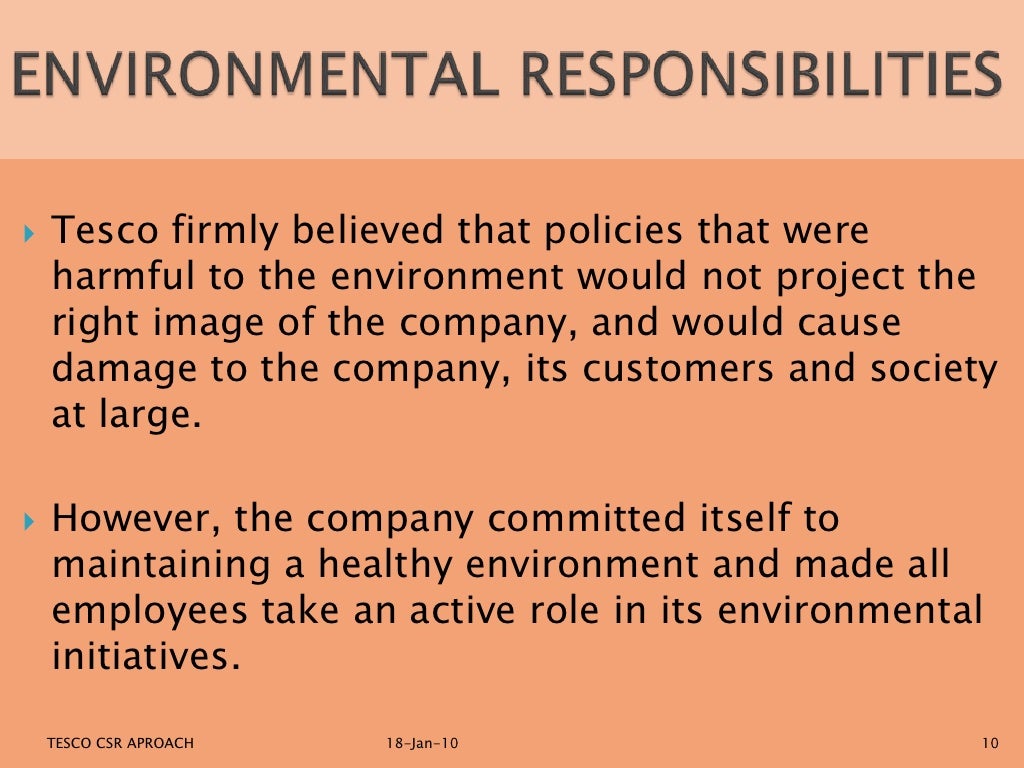 Tesco The C.S.R Aproach Ethics