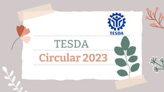 TESDA
Circular 2023
 