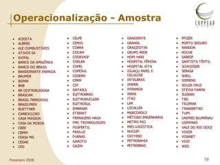 Operacionalização - Amostra 