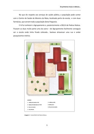 KƐ ƉƌŝŵĞŝƌŽƐ ƌŝƐĐŽƐ Ğ ƌĂďŝƐĐŽƐ͙




       EŽ ƋƵĞ Ěŝǌ ƌĞƐƉĞŝƚŽ ĂŽƐ ƐĞƌǀŝĕŽƐ ĚĞ ƐĂƷĚĞ ƉƷďůŝĐĂ͕ Ă ƉŽƉƵůĂĕĆŽ ƉŽĚĞ ĐŽŶƚĂƌ
ĐŽŵ Ž ĞŶƚƌŽ ĚĞ ^ĂƷĚĞ ĚĞ DŽƌĞŝƌĂ ĚĂ DĂŝĂ͕ ůŽĐĂůŝǌĂĚŽ ƉĞƌƚŽ ĚĂ ĞƐĐŽůĂ͕ Ğ ĐŽŵ ĚƵĂƐ
ĨĂƌŵĄĐŝĂƐ͕ ƋƵĞ ƐĞƌǀĞŵ ƚŽĚĂ Ă ƉŽƉƵůĂĕĆŽ ĚĞƐƚĂ ĨƌĞŐƵĞƐŝĂ͘
        ůĄ ĨƵŝ ĐŽŶŚĞĐĞƌ Ž ŐƌƵƉĂŵĞŶƚŽ Ğ͕ ƉŽƐƚĞƌŝŽƌŵĞŶƚĞ Ă ϭͬ:/ ĚĞ WĞĚƌĂƐ ZƵďƌĂƐ͘
ŝĐĂǀĂŵ ĂƐ ĚƵĂƐ ŵƵŝƚŽ ƉĞƌƚŽ ƵŵĂ ĚĂ ŽƵƚƌĂ ʹ ĚŽ ŐƌƵƉĂŵĞŶƚŽ ĨĂĐŝůŵĞŶƚĞ ĐŽŶƐĞŐƵŝĂ
ǀĞƌ Ă ĞƐĐŽůĂ ŽŶĚĞ ƚŝŶŚĂ ĨŝĐĂĚŽ ĐŽůŽĐĂĚĂ͙ ďĂƐƚĂǀĂ ĂƚƌĂǀĞƐƐĂƌ ƵŵĂ ƌƵĂ Ğ ĂŶĚĂƌ
ƉŽƵƋƵşƐƐŝŵŽƐ ŵĞƚƌŽƐ͘




              /ŵĂŐĞŵ ϭ Ͳ ƐĐŽůĂ ϭͬ:/ ĚĞ WĞĚƌĂƐ ZƵďƌĂƐ




                                                          ϵ
 