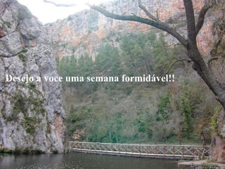 Desejo a voce uma semana formidável!! 