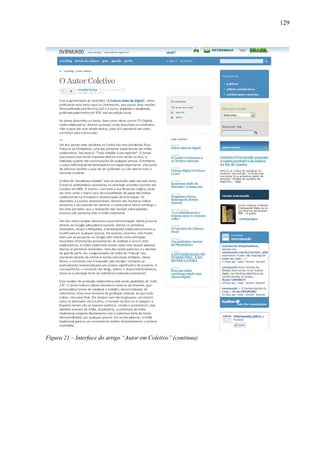 129
Figura 21 – Interface do artigo “Autor em Coletivo” (continua)
 