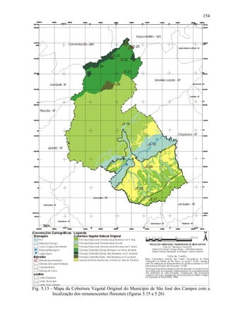 154




Fig. 5.13 - Mapa da Cobertura Vegetal Original do Município de São José dos Campos com a
           localização dos remanescentes florestais (figuras 5.15 a 5.26)
 