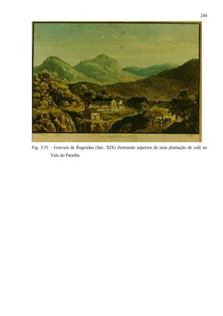 240




Fig. 5.51 – Gravura de Rugendas (Séc. XIX) ilustrando aspectos de uma plantação de café no
         Vale do Paraíba.
 
