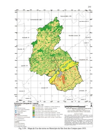 253




Fig. 5.58 – Mapa de Uso das terras no Município de São José dos Campos para 1953.
 