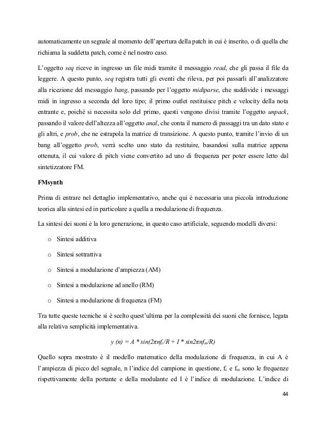 Thesis in italian