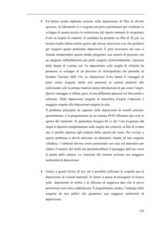 Taratura ed ottimizzazione della sorgente per arco 
+4*4+ 7 
82 
I campioni depositati tramite arco catodico pulsato prese...