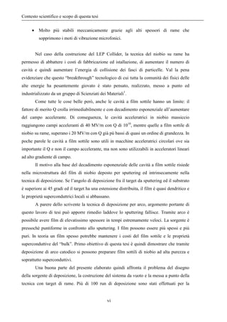 Nuovi acceleratori di particelle necessitano di nuova tecnologia. Le cavità 
superconduttrici in radiofrequenza sono il cu...