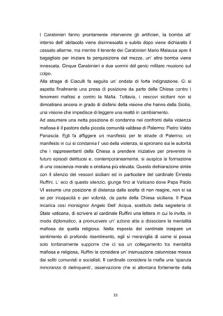 Tesi la chiesa di fronte alla mafia 1945 2000 | PDF