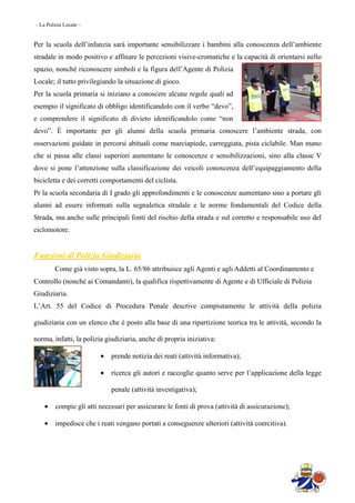 La Polizia Locale
