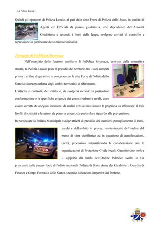 La Polizia Locale