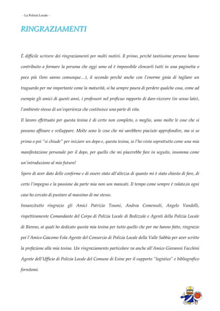 La Polizia Locale