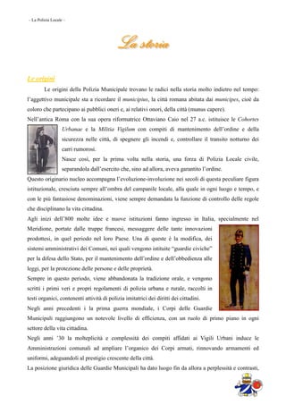 La Polizia Locale
