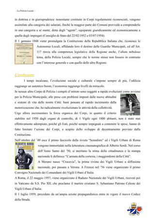 La Polizia Locale