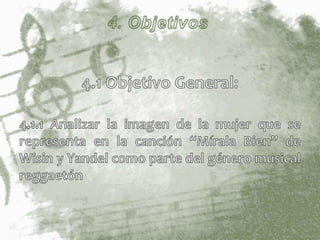 Tesina Imagen mujer, regueton