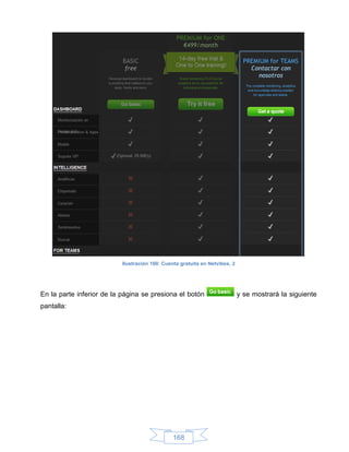 Ilustración 160: Cuenta gratuita en Netvibes, 2




En la parte inferior de la página se presiona el botón                      y se mostrará la siguiente
pantalla:




                                               168
 