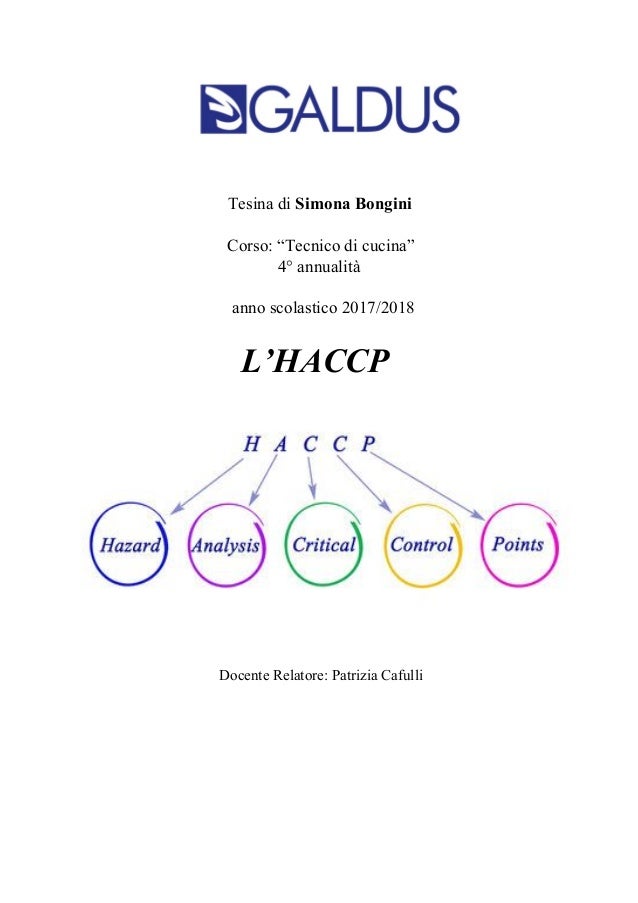 Tesina Haccp 4 Anno