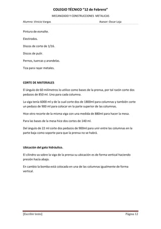 Tesis Prensa Hidráulica