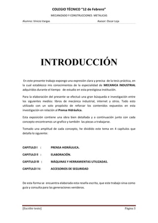 Tesis Prensa Hidráulica