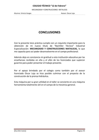 Tesis Prensa Hidráulica